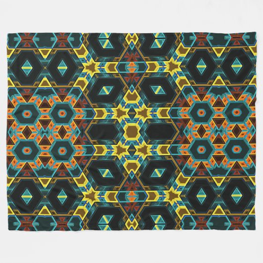 Modernes Indianerland 2 Fleecedecke (Vorderseite (Horizontal))