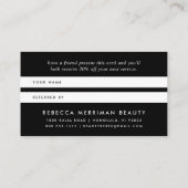 Modernes Indigo-Watercolor-Grundstück | Empfehlungskarte (Rückseite)