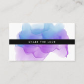 Modernes Indigo-Watercolor-Grundstück | Empfehlungskarte (Vorderseite)