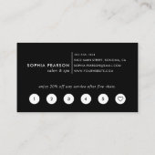 Modernes Indigo-Watercolor-Grundstück Treuekarte (Rückseite)