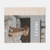 Modernes, individualisierbares Foto "Liebe für imm Fleecedecke (Vorderseite (Horizontal))