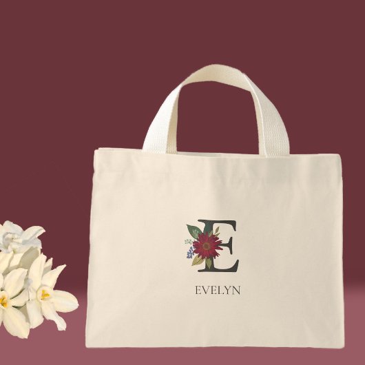 Modernes, individualisierbares Mit Monogramm Mini Stoffbeutel