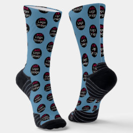 Modernes, individualisierbares Promo Dusty Blue Socken