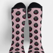 Modernes, individualisierbares Promo Dusty Rose Pi Socken (Oben)