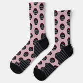 Modernes, individualisierbares Promo Dusty Rose Pi Socken (Links)