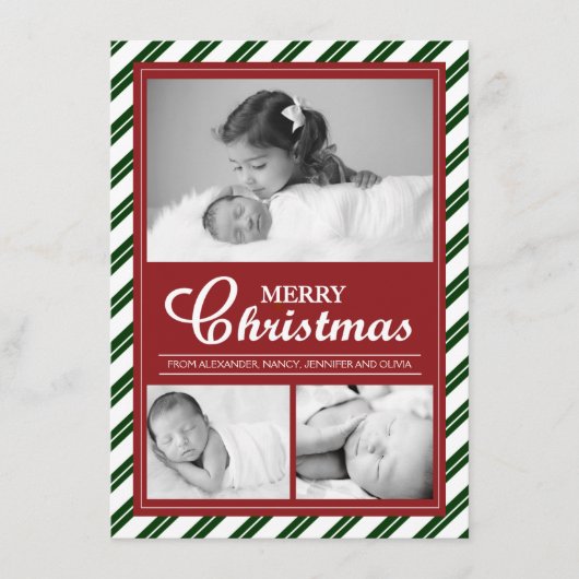 Modernes, individuell anpassbares Foto-Kartendesig (Vorderseite)