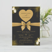 Modernes, individuell anpassbares Hochzeitdesign Save The Date (Stehend Vorderseite)