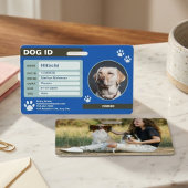 Modernes, individuell anpassbares Hund-ID-Tag mit  Ausweis