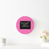 Modernes, individuell anpassbares Logo für Unterne Runde Wanduhr (Zuhause)