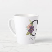 Modernes, individuell anpassbares Mit Monogramm Le Milchtasse (Linke Ecke)