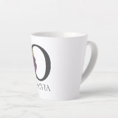 Modernes, individuell anpassbares Mit Monogramm Le Milchtasse (Rechte Ecke)