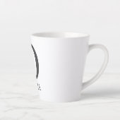 Modernes, individuell anpassbares Mit Monogramm Le Milchtasse (Rechts)