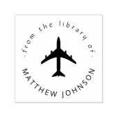 Modernes Individuelle Name Reisebuch Permastempel (Design)