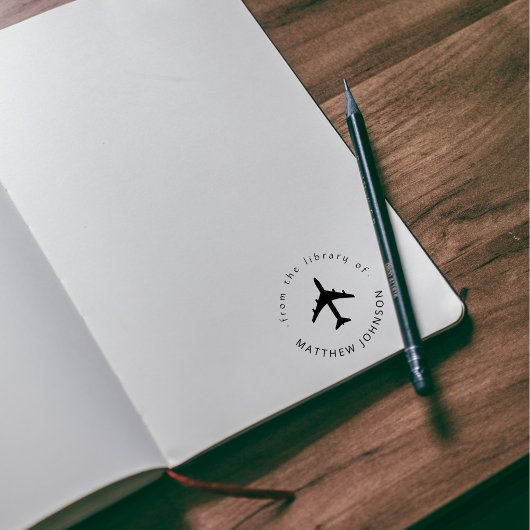 Modernes Individuelle Name Reisebuch Permastempel