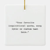 Modernes, individuelles Angebot Personalisiert 3 F Keramikornament (Rückseite)