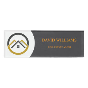 Modernes, individuelles Logo für Immobilien in Wei Namenschild