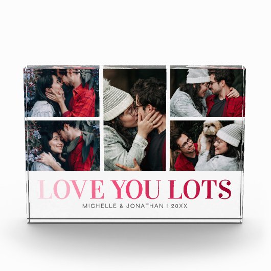 Modernes, individuelles Paar Fotoblock (Vorderseite)