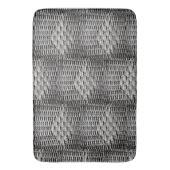 Modernes, industrielles Metal-Weave-Muster Badematte (Vorderseite Vertikal)