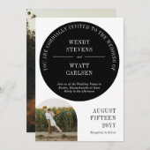 Modernes informelles Arch-Foto - Einladung zur Hoc (Vorne/Hinten)