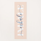 modernes Inhalationsexhale Rosa Zitat Yogamatte (Vorderseite)