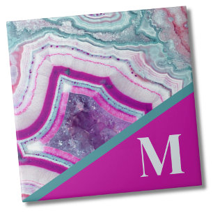 Modernes Initialen-Monogramm Fliese