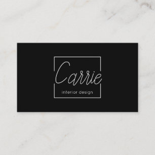 Modernes Innendesign mit Barcode Business Card Visitenkarte