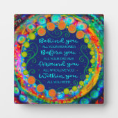 Modernes, inspirierendes Hübsch Hinter Ihrem Absch Fotoplatte (Vorderseite)