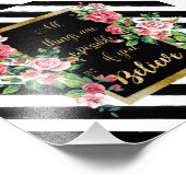 Modernes, inspirierendes Zitat Fotodruck (Ecke)