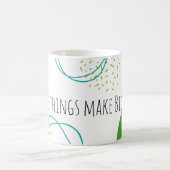 Modernes inspirierendes Zitat Kaffeetasse (Mittel)