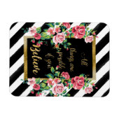 Modernes, inspirierendes Zitat Magnet (Horizontal)