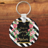 Modernes, inspirierendes Zitat Schlüsselanhänger (Vorderseite)