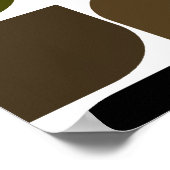 Modernes Inspiriertes Kunstposter Nr. 2 aus dem Mi Poster (Ecke)