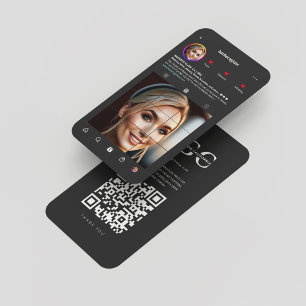 Modernes Instagram Inspiriert Makeup Artist Lash D Visitenkarte