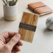Modernes Interieur Design Stilvolle Holzkörner Visitenkarte