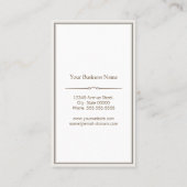 Modernes Interieur Design Stilvolle Holzkörner Visitenkarte (Rückseite)