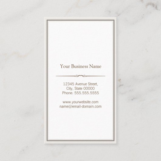 Modernes Interieur Design Stilvolle Holzkörner Visitenkarte (Rückseite)