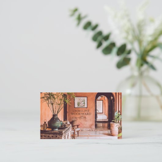 Modernes Interieur Realtor Real Anwesen Visitenkarte (Stehend Vorderseite)