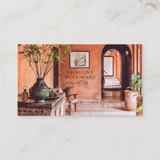 Modernes Interieur Realtor Real Anwesen Visitenkarte (Vorderseite)