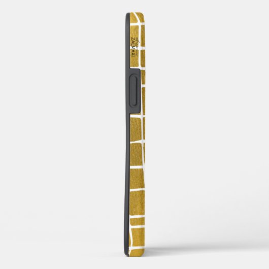 Modernes iPhone-Case für Gold und Monogram Case-Mate iPhone Hülle (Rückseite / Rechts)