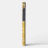 Modernes iPhone-Case für Gold und Monogram Case-Mate iPhone Hülle (Rückseite / Links)