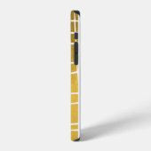 Modernes iPhone-Case für Gold und Monogram iPhone Hülle (Linke Seite)