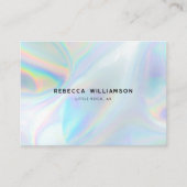 Modernes Iridesing Minimalistisch Beruflich Visitenkarte (Vorderseite)