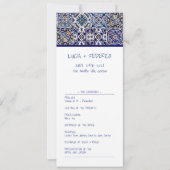 Modernes italienisches Hochzeitsprogramm (Vorderseite)