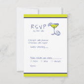 Modernes italienisches Limoncello RSVP Karte (Vorderseite)