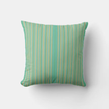 Modernes Jade Green Stripe Kissen