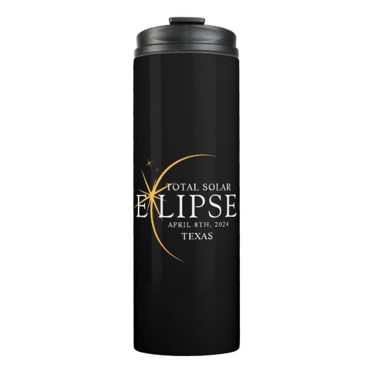 Modernes Jahr 2024 Staat Gesamtsolar Thermosbecher (Vorderseite)