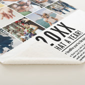 Modernes Jahr der 12 Fotocollage-Familie im Überbl Sherpadecke (3/4)