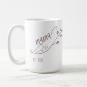 Modernes Jahr der Skriptmama Kaffeetasse (Links)