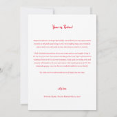 Modernes Jahr im Überblick 9 FotoCollage Holiday C Einladung (Rückseite)