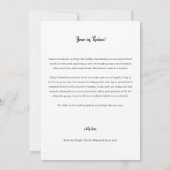 Modernes Jahr im Überblick 9 FotoCollage Holiday C Einladung (Rückseite)